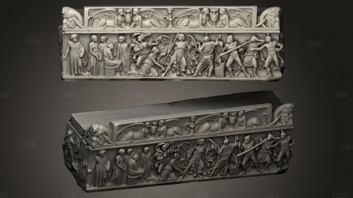 Sarcophagus stl model for CNC